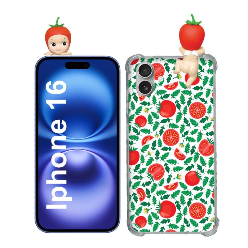Coque Renforcée Pour Iphone 16 Angel Hippers Tomate