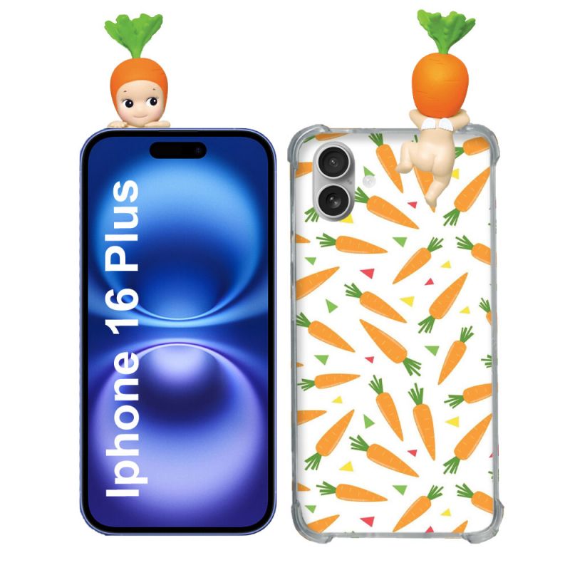 Coque Renforcée Pour Iphone 16 Plus Angel Hippers Carotte