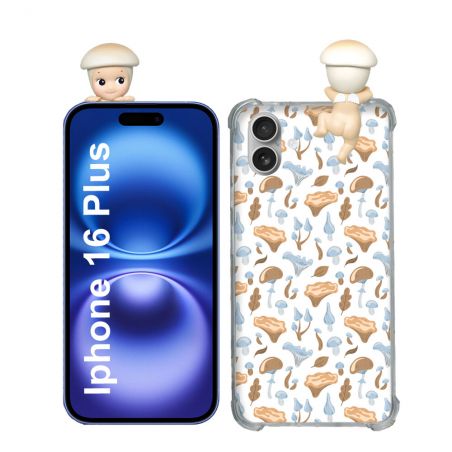 Coque Renforcée Pour Iphone 16 Plus Angel Hippers Champignon