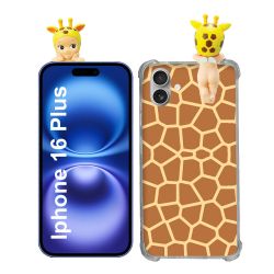Coque Renforcée Pour Iphone 16 Plus Angel Hippers Girafe