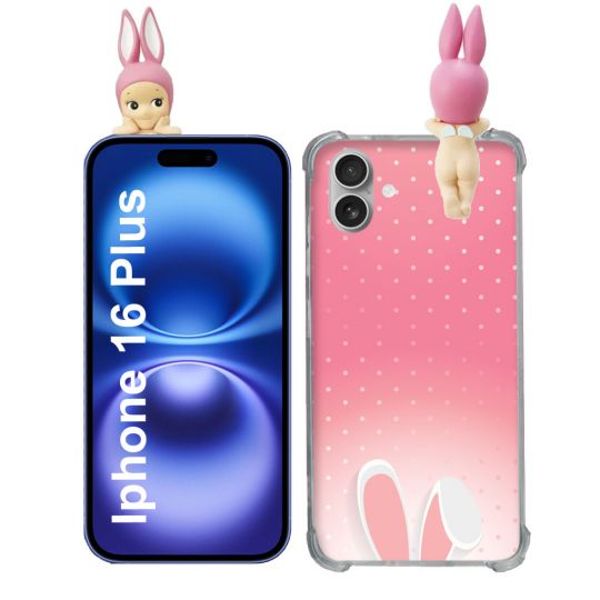 Coque Renforcée Pour Iphone 16 Plus Angel Hippers Lapin