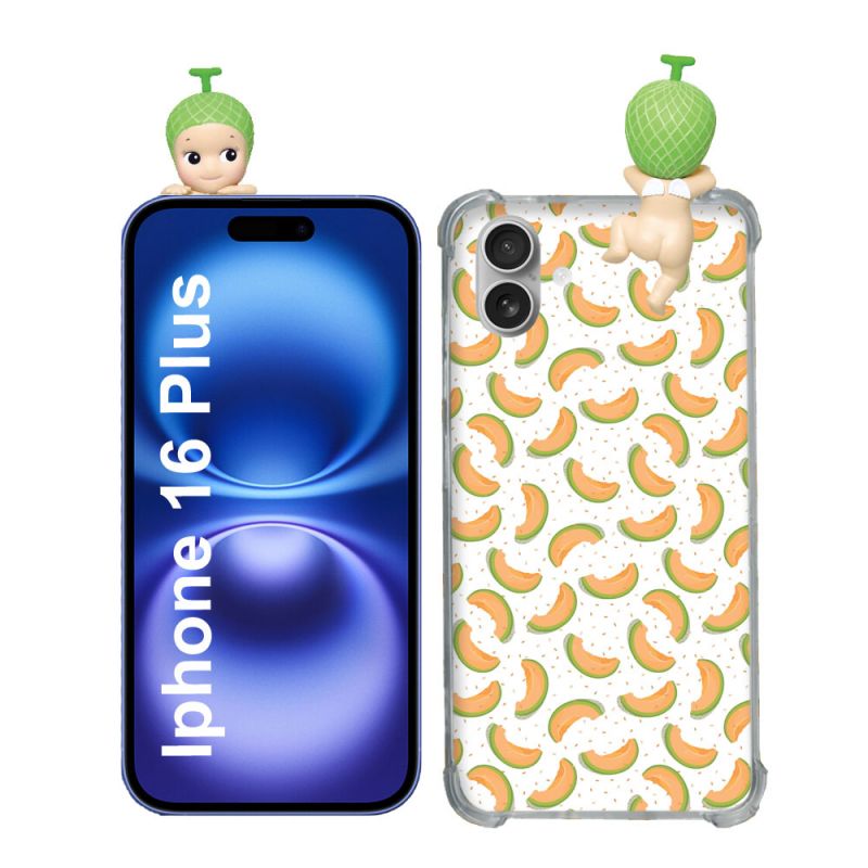 Coque Renforcée Pour Iphone 16 Plus Angel Hippers Melon