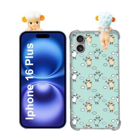 Coque Renforcée Pour Iphone 16 Plus Angel Hippers Mouton