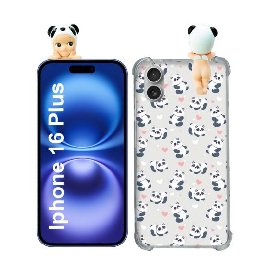Coque Renforcée Pour Iphone 16 Plus Angel Hippers Panda