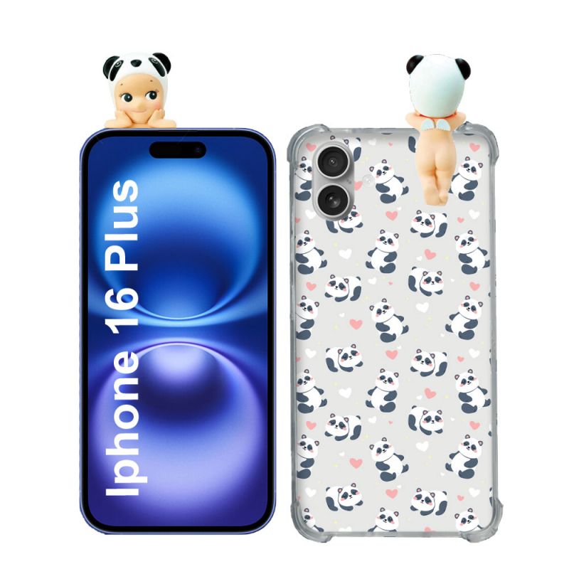 Coque Renforcée Pour Iphone 16 Plus Angel Hippers Panda