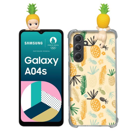 Coque Renforcée Pour Samsung Galaxy A04S / A13 Angel Hippers Ananas