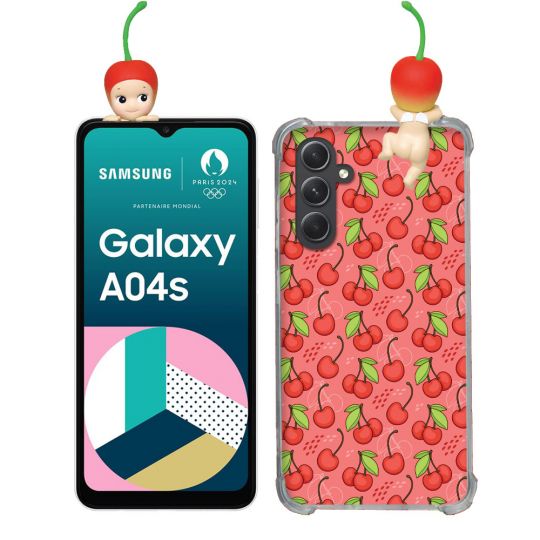 Coque Renforcée Pour Samsung Galaxy A04S / A13 Angel Hippers Cerise