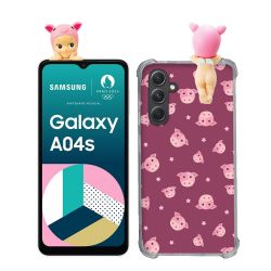 Coque Renforcée Pour Samsung Galaxy A04S / A13 Angel Hippers Cochon
