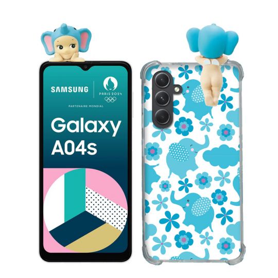 Coque Renforcée Pour Samsung Galaxy A04S / A13 Angel Hippers Elephant