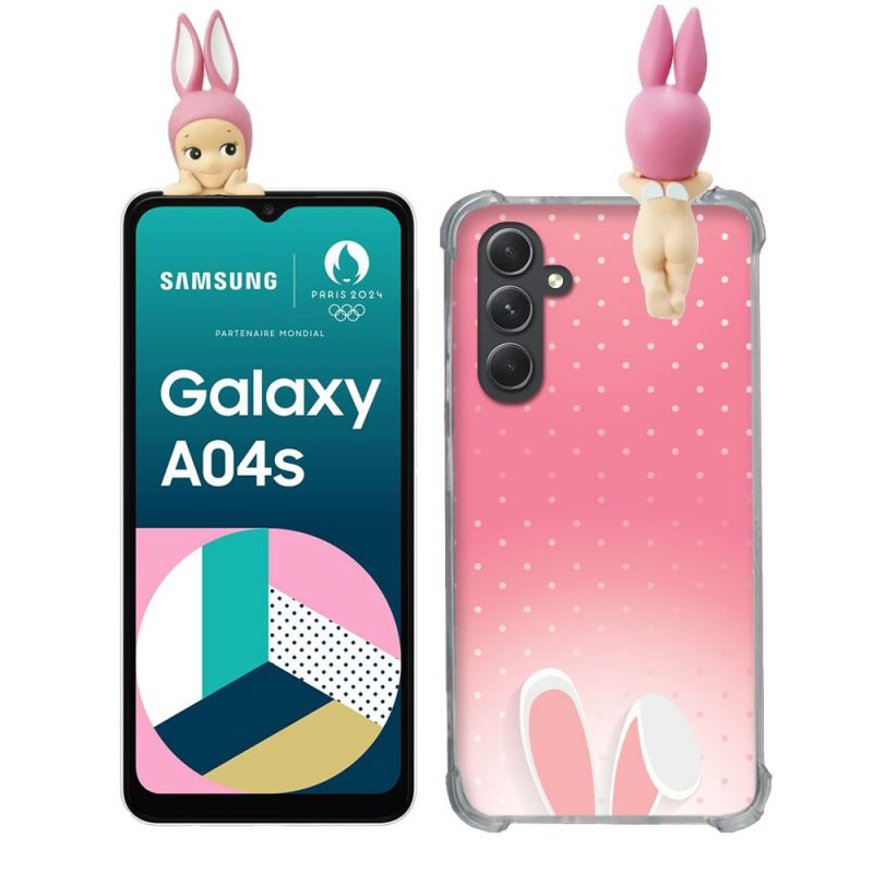 Coque Renforcée Pour Samsung Galaxy A04S / A13 Angel Hippers Lapin