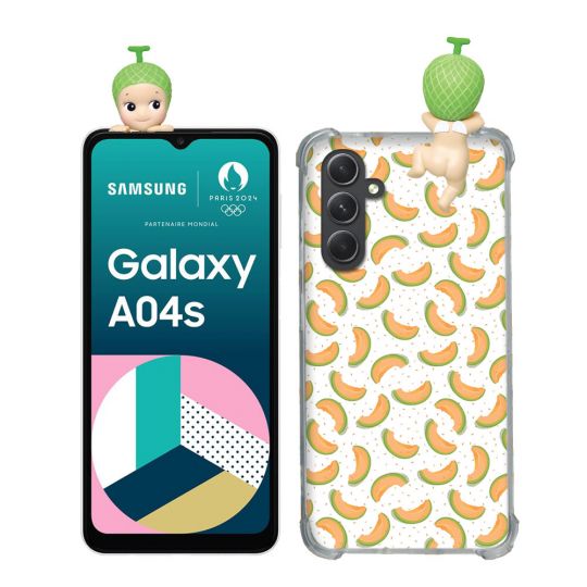 Coque Renforcée Pour Samsung Galaxy A04S / A13 Angel Hippers Melon