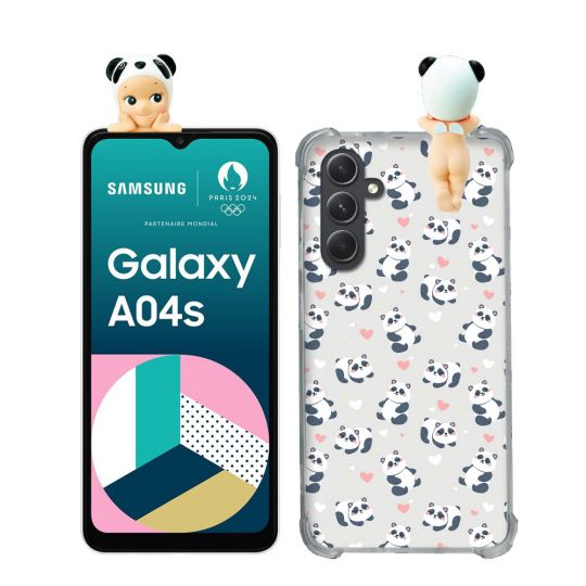 Coque Renforcée Pour Samsung Galaxy A04S / A13 Angel Hippers Panda
