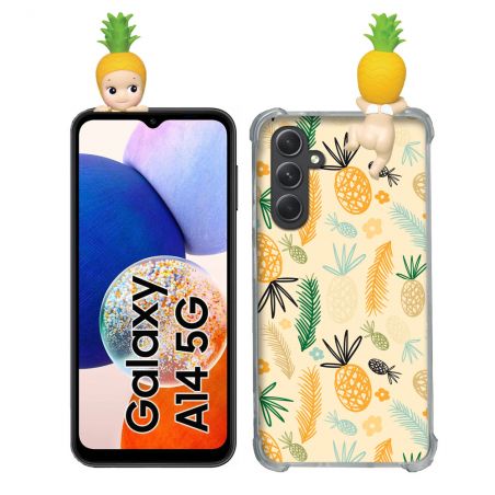 Coque Renforcée Pour Samsung Galaxy A14 4G / 5G Angel Hippers Ananas