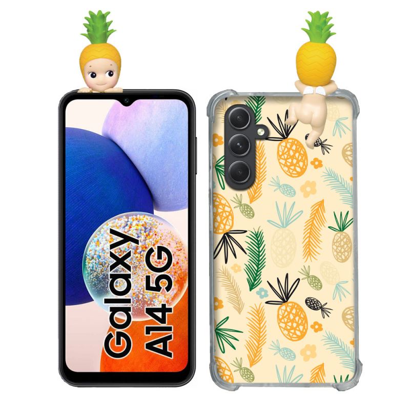 Coque Renforcée Pour Samsung Galaxy A14 4G / 5G Angel Hippers Ananas