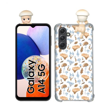 Coque Renforcée Pour Samsung Galaxy A14 4G / 5G Angel Hippers Champignon