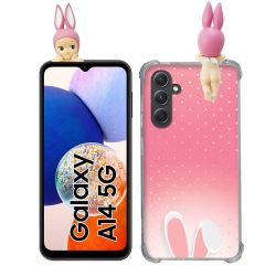 Coque Renforcée Pour Samsung Galaxy A14 4G / 5G Angel Hippers Lapin