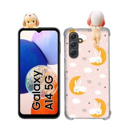 Coque Renforcée Pour Samsung Galaxy A14 4G / 5G Angel Hippers Lapin Bélier