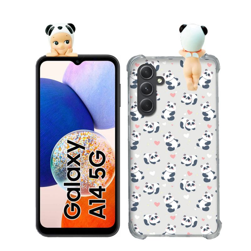 Coque Renforcée Pour Samsung Galaxy A14 4G / 5G Angel Hippers Panda