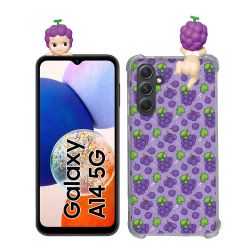 Coque Renforcée Pour Samsung Galaxy A14 4G / 5G Angel Hippers Raisin