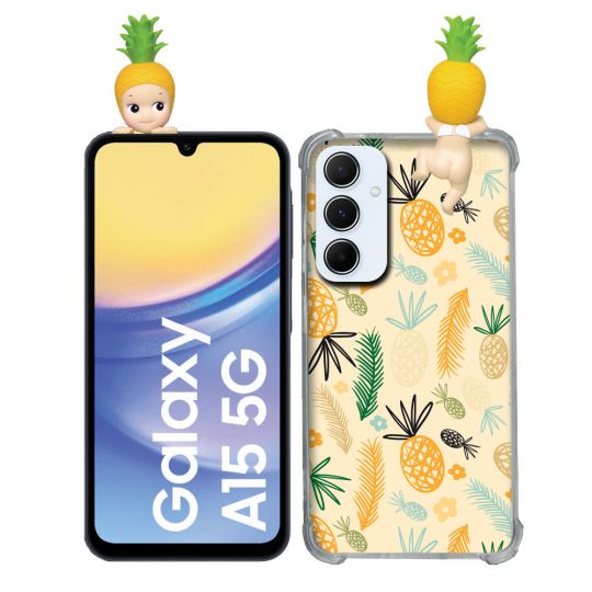 Coque Renforcée Pour Samsung Galaxy A15 4G / 5G Angel Hippers Ananas