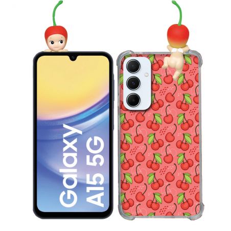 Coque Renforcée Pour Samsung Galaxy A15 4G / 5G Angel Hippers Cerise