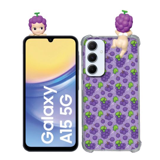 Coque Renforcée Pour Samsung Galaxy A15 4G / 5G Angel Hippers Raisin