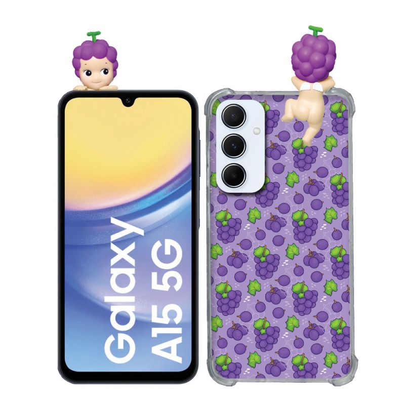 Coque Renforcée Pour Samsung Galaxy A15 4G / 5G Angel Hippers Raisin