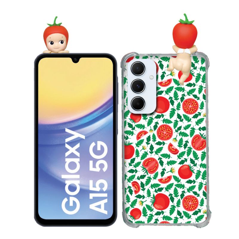 Coque Renforcée Pour Samsung Galaxy A15 4G / 5G Angel Hippers Tomate