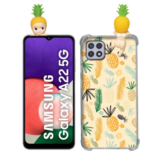 Coque Renforcée Pour Samsung Galaxy A22 5G Angel Hippers Ananas