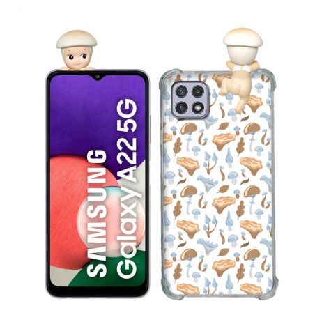 Coque Renforcée Pour Samsung Galaxy A22 5G Angel Hippers Champignon