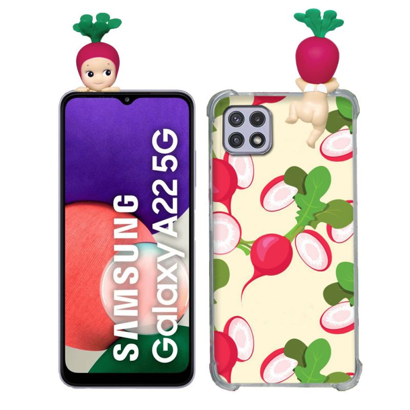 Coque Renforcée Pour Samsung Galaxy A22 5G Angel Hippers Radis