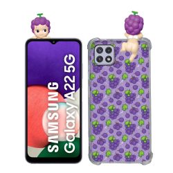 Coque Renforcée Pour Samsung Galaxy A22 5G Angel Hippers Raisin