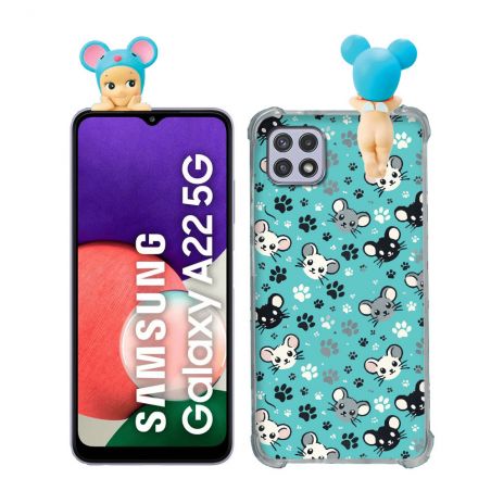 Coque Renforcée Pour Samsung Galaxy A22 5G Angel Hippers Souris