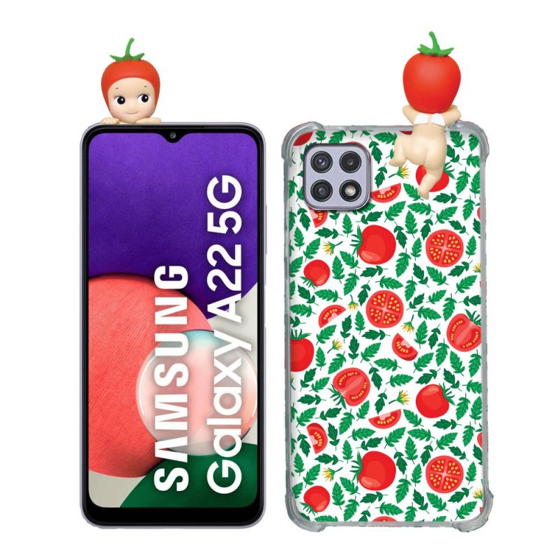 Coque Renforcée Pour Samsung Galaxy A22 5G Angel Hippers Tomate