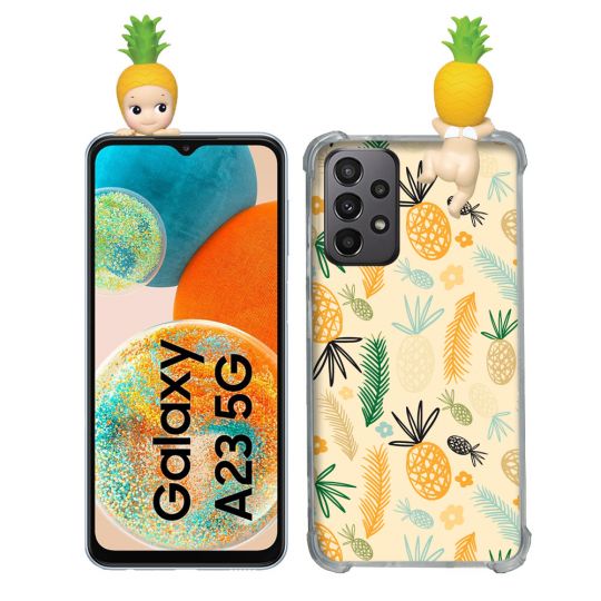 Coque Renforcée Pour Samsung Galaxy A23 5G Angel Hippers Ananas