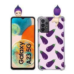 Coque Renforcée Pour Samsung Galaxy A23 5G Angel Hippers Aubergine