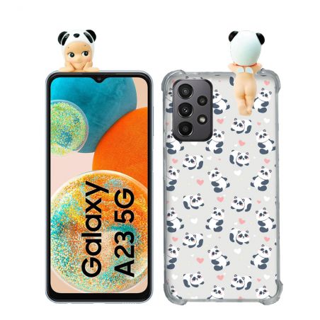 Coque Renforcée Pour Samsung Galaxy A23 5G Angel Hippers Panda