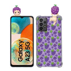 Coque Renforcée Pour Samsung Galaxy A23 5G Angel Hippers Raisin