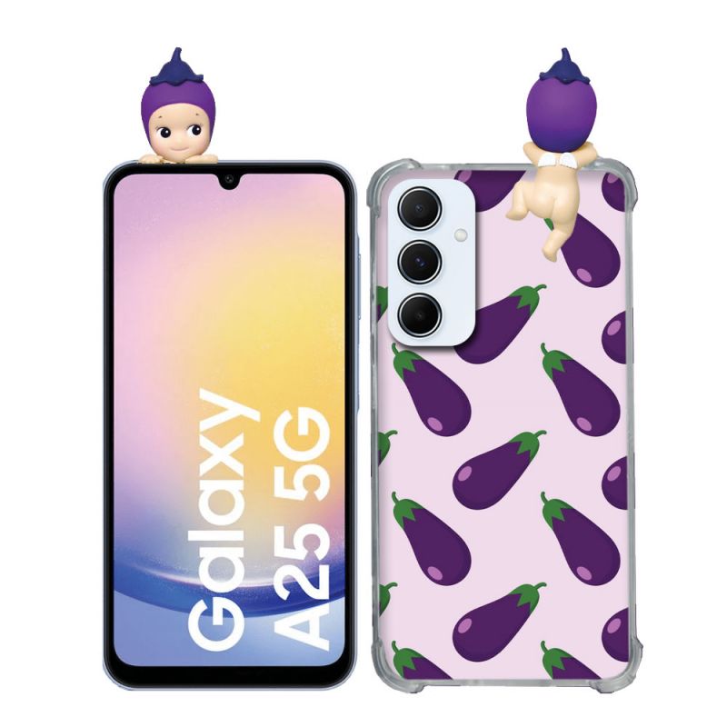 Coque Renforcée Pour Samsung Galaxy A25 5G Angel Hippers Aubergine