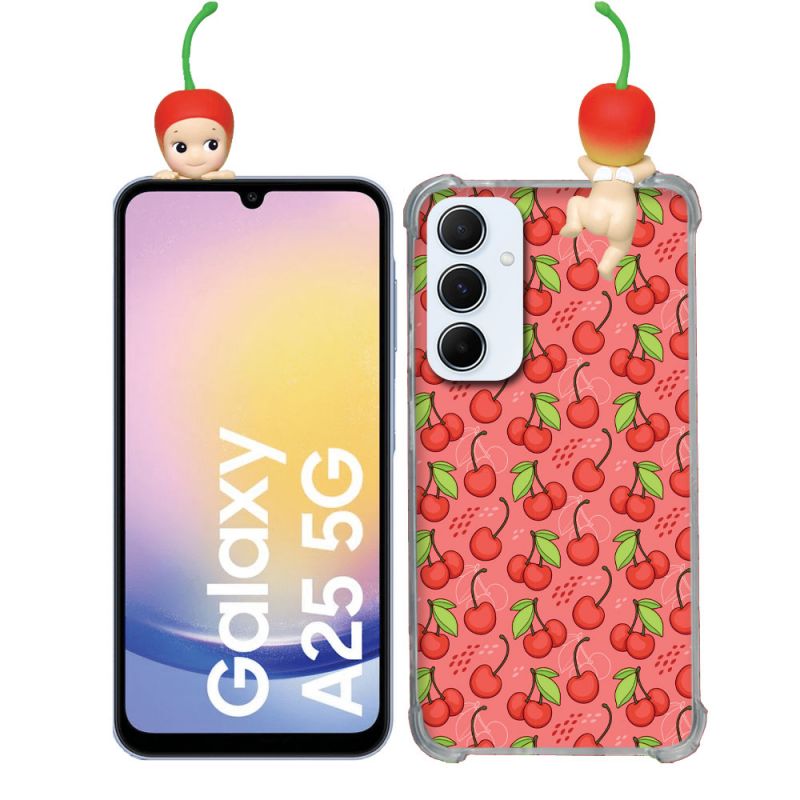 Coque Renforcée Pour Samsung Galaxy A25 5G Angel Hippers Cerise
