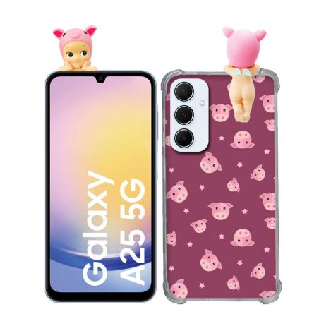 Coque Renforcée Pour Samsung Galaxy A25 5G Angel Hippers Cochon