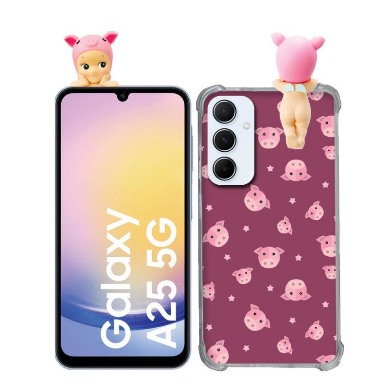 Coque Renforcée Pour Samsung Galaxy A25 5G Angel Hippers Cochon