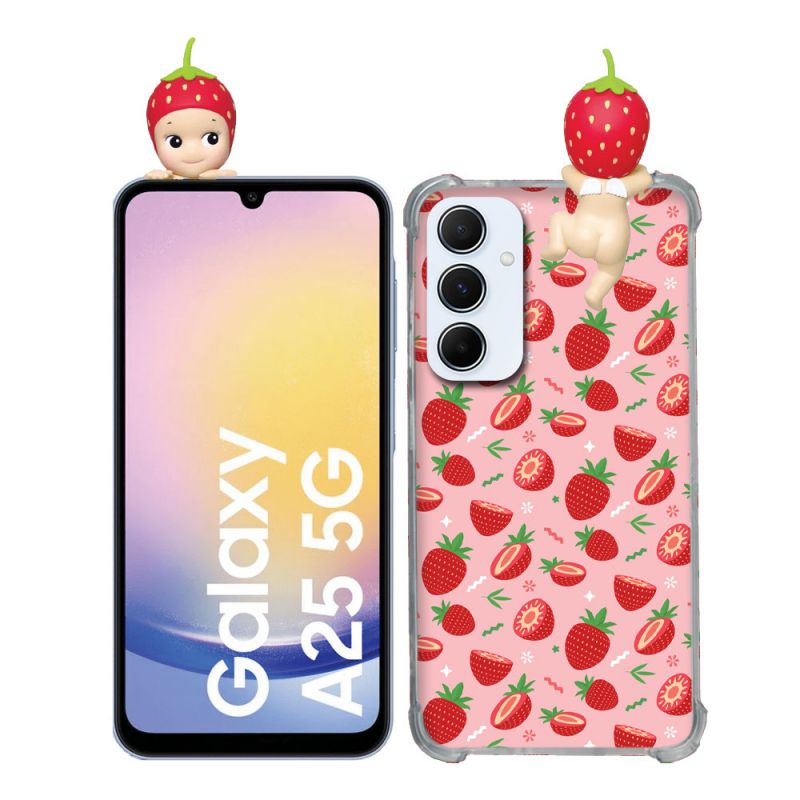 Coque Renforcée Pour Samsung Galaxy A25 5G Angel Hippers Fraise