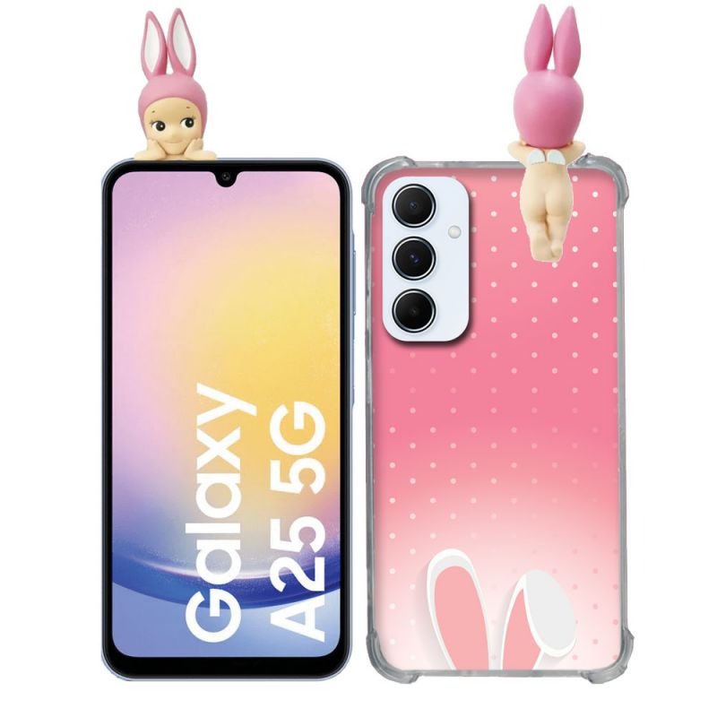 Coque Renforcée Pour Samsung Galaxy A25 5G Angel Hippers Lapin