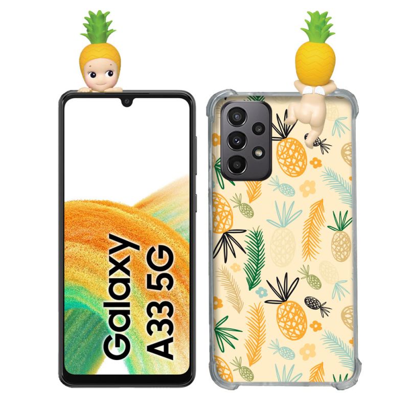 Coque Renforcée Pour Samsung Galaxy A33 5G Angel Hippers Ananas