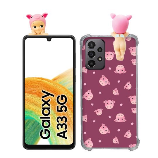 Coque Renforcée Pour Samsung Galaxy A33 5G Angel Hippers Cochon