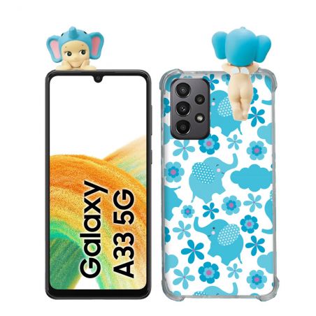 Coque Renforcée Pour Samsung Galaxy A33 5G Angel Hippers Elephant