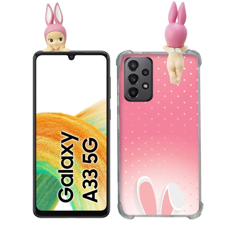 Coque Renforcée Pour Samsung Galaxy A33 5G Angel Hippers Lapin