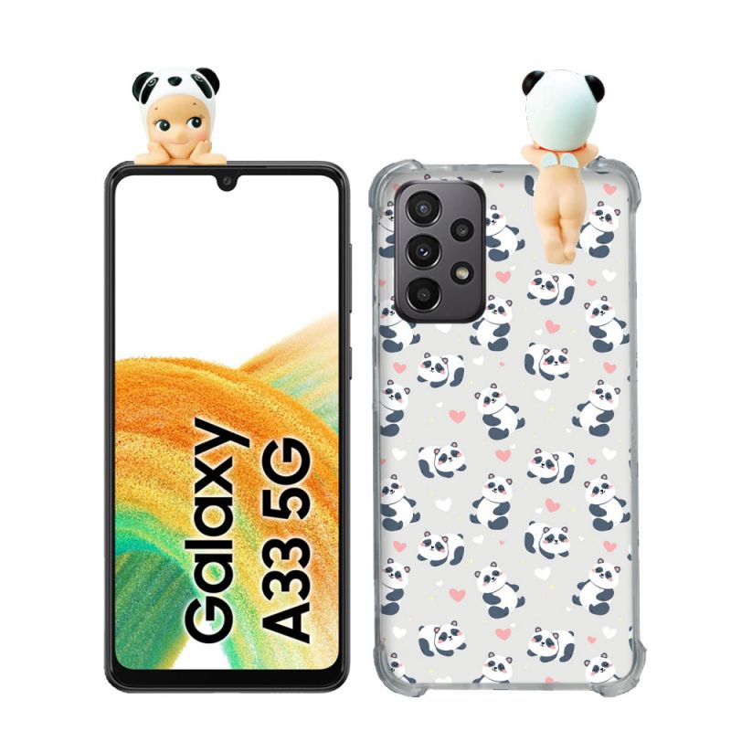 Coque Renforcée Pour Samsung Galaxy A33 5G Angel Hippers Panda