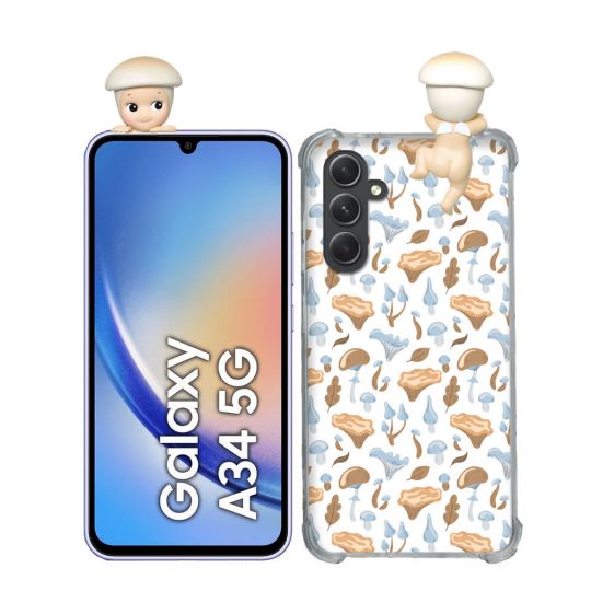 Coque Renforcée Pour Samsung Galaxy A34 5G Angel Hippers Champignon